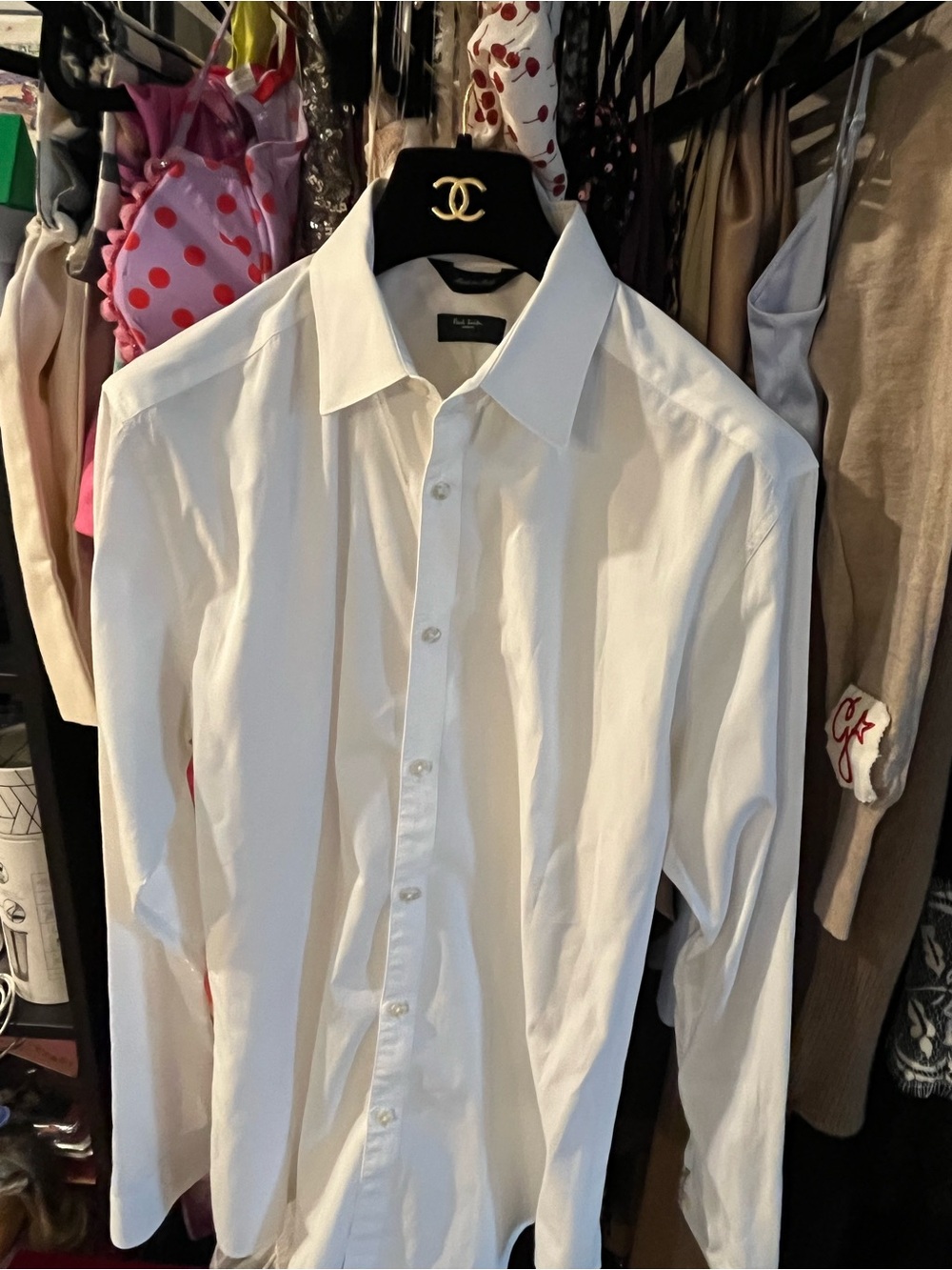 PAUL SMITH LONDON ( Luxurious Brand ) white Collar Button Up 🎩🎩 - Picture 5 of 10